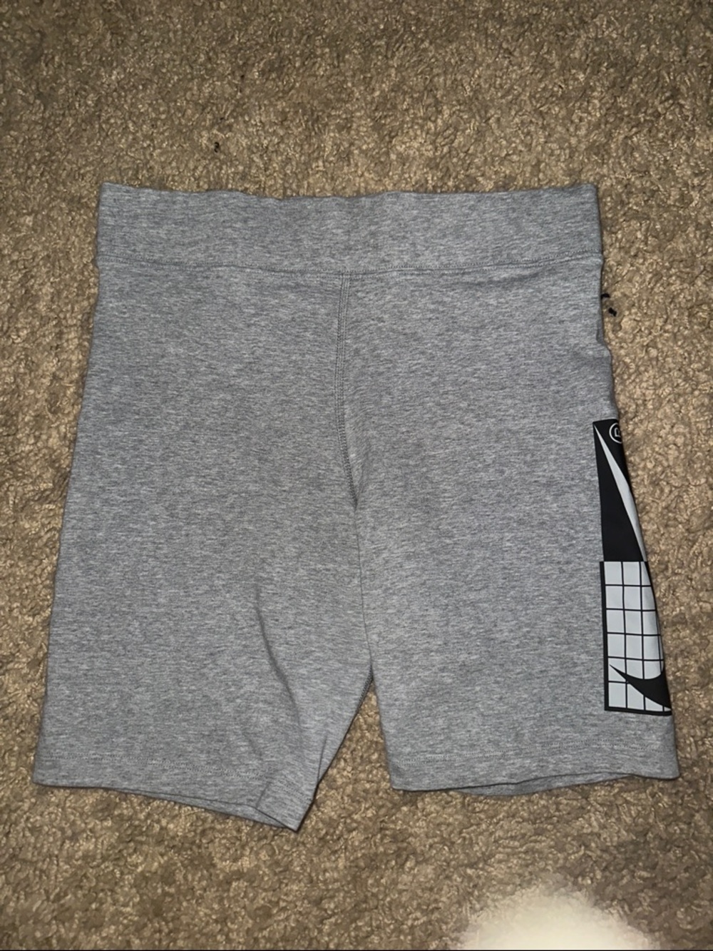 EUC Nike Gray & Black Biker Shorts (L)